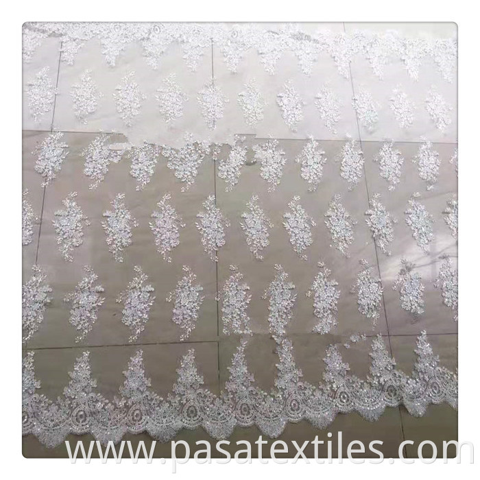 3d ribbon embroidery net fabric